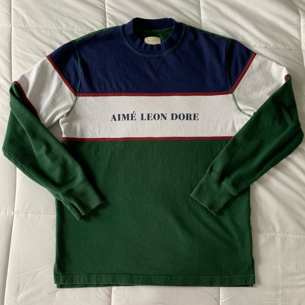 Aimé Leon Dore color block sweatshirt